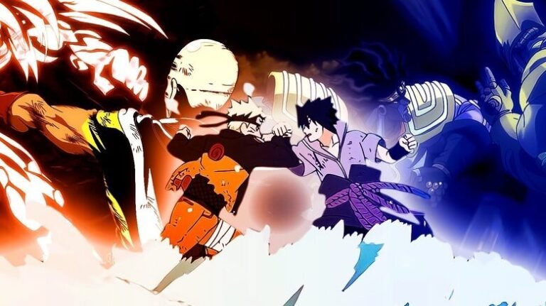 une scene de combat intense et stylisee