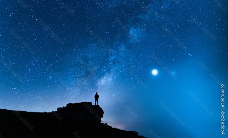 Pourquoi "Rien ne s'oppose à la nuit" est-il un livre incontournable 9 une silhouette contemplant un ciel etoile