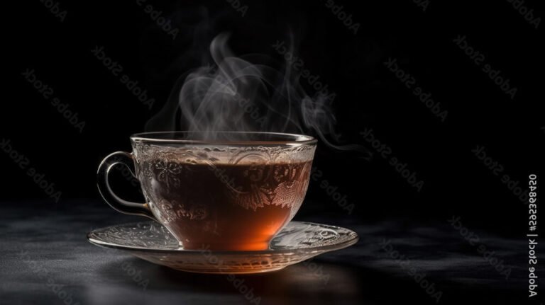 Quel type de thé est recommandé pour apaiser les fantômes 11 une tasse de the fumant dans lobscurite