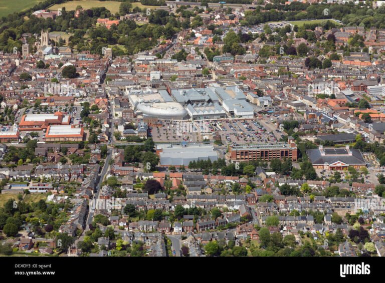 une vue panoramique de bury st edmunds