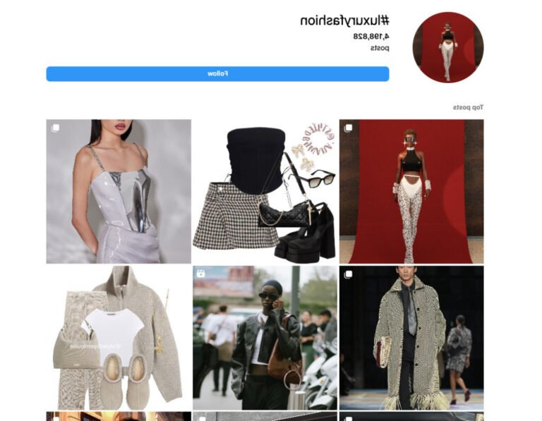vetements casual avec hashtags instagram
