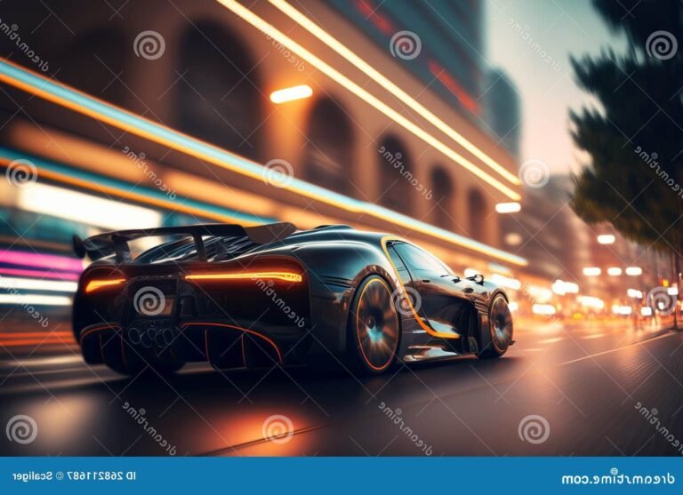 Quel est le gameplay et les nouveautés de Need for Speed : Unbound 1 voiture en pleine course sur route urbaine