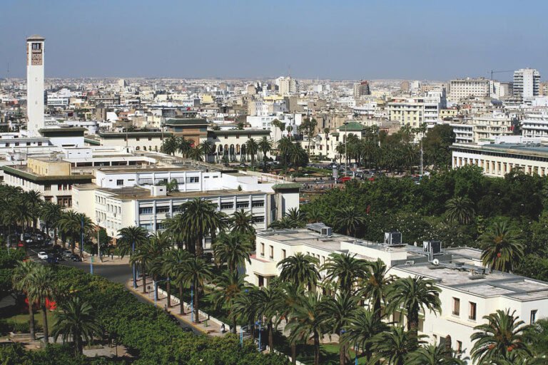 vue aerienne de casablanca et ses environs