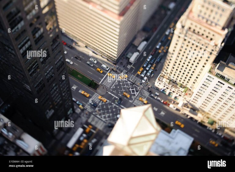 vue aerienne de park avenue a manhattan