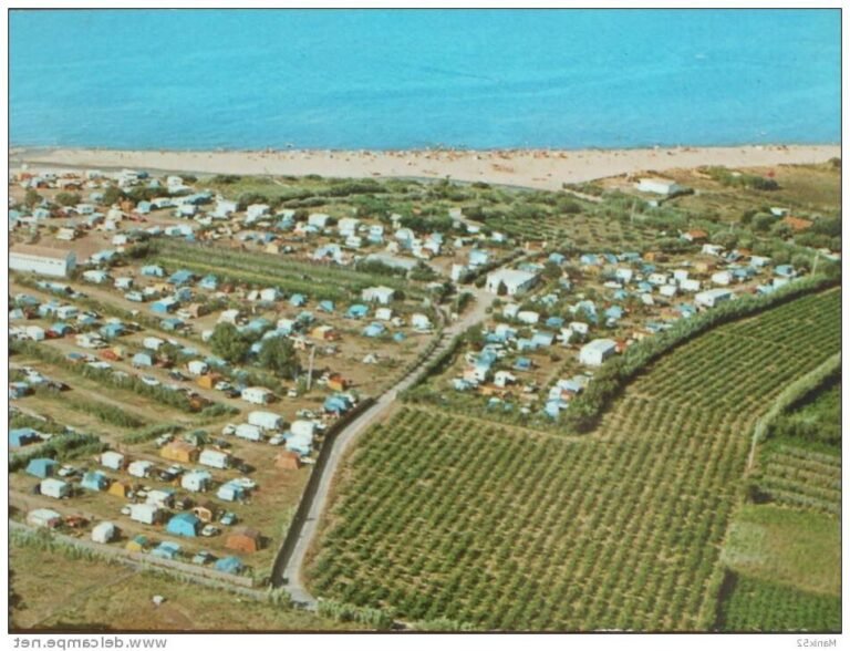 vue aerienne du camping les flots bleus