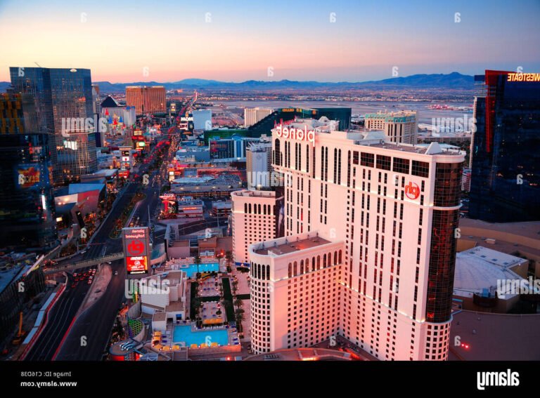 vue aerienne du casino planet hollywood