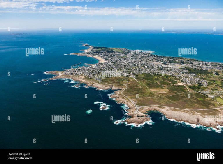 vue aerienne du morbihan et ses cotes