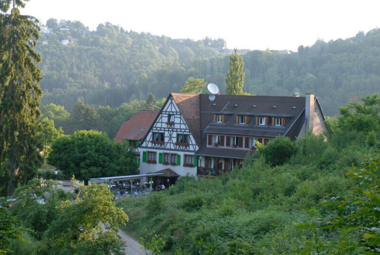 vue aerienne du restaurant la petite pierre