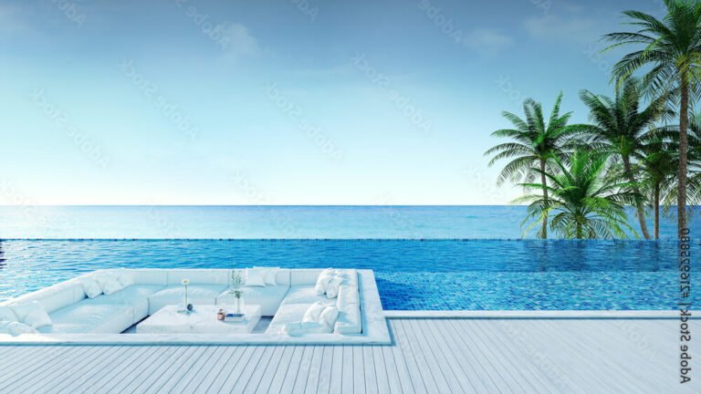 Quel est le luxe offert par le Four Seasons Alexandria à San Stefano 35 vue panoramique de la piscine au bord de mer