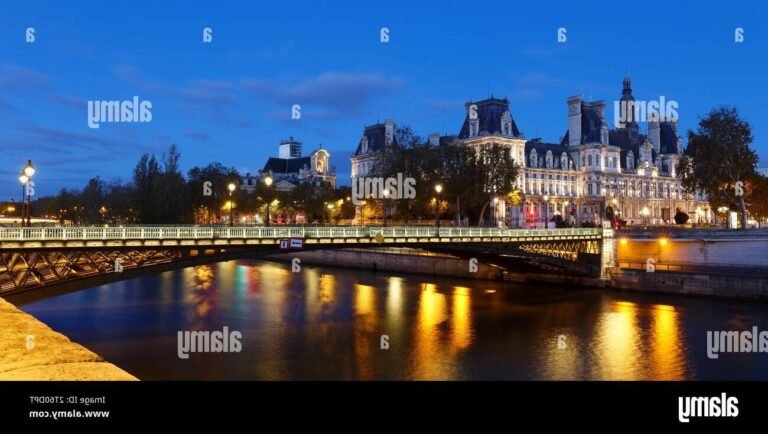 vue panoramique de lhotel de ville de paris