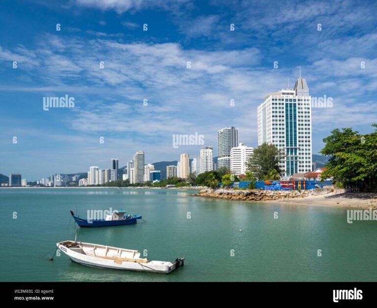 vue panoramique de penang et ses hotels