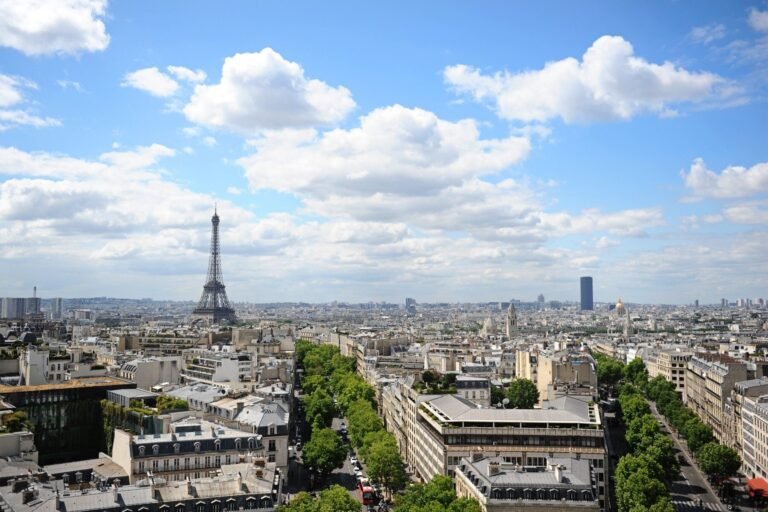 vue panoramique depuis le sommet de larc