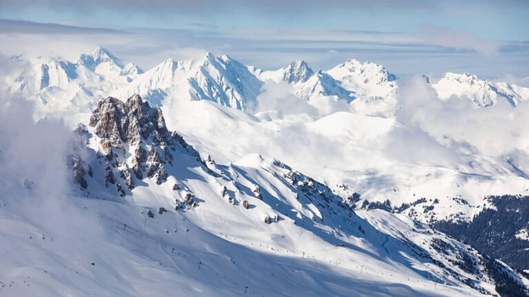 vue panoramique des pistes de val thorens