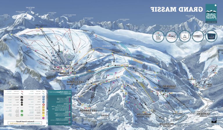 vue panoramique des pistes du grand massif
