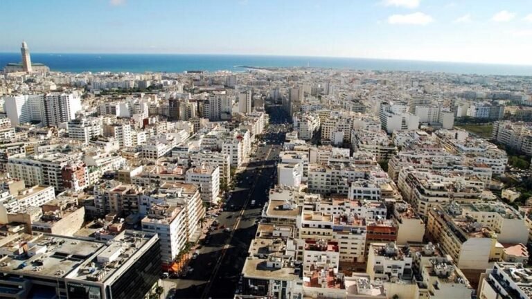 vue panoramique du centre ville de pas de la case