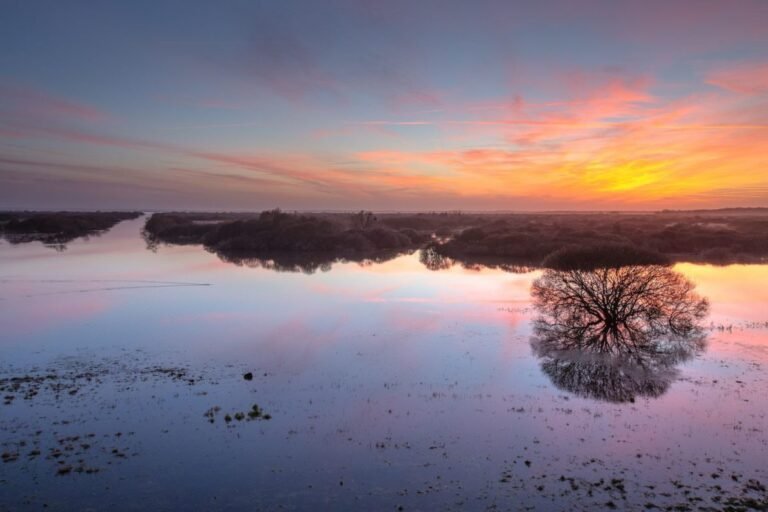 vue panoramique du lac de grand lieu