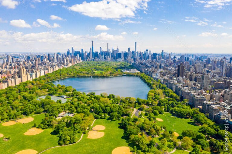 vue panoramique du parcours de golf a central park